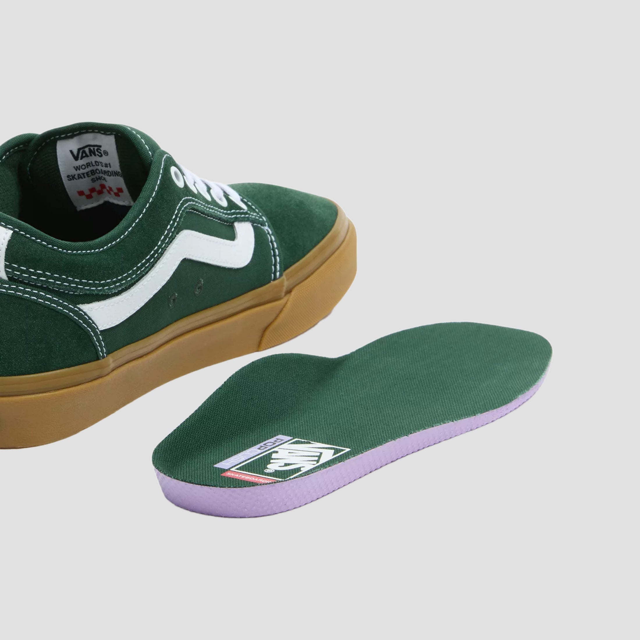 Vans Chukka Low Sidestripe Skate Shoes Green