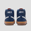 Load image into Gallery viewer, Nike SB Zoom Blazer Mid Skate Shoes Navy / White - Navy - Gum Light Brown
