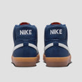 Load image into Gallery viewer, Nike SB Zoom Blazer Mid Skate Shoes Navy / White - Navy - Gum Light Brown