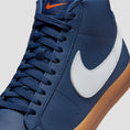 Load image into Gallery viewer, Nike SB Zoom Blazer Mid Skate Shoes Navy / White - Navy - Gum Light Brown