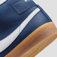 Load image into Gallery viewer, Nike SB Zoom Blazer Mid Skate Shoes Navy / White - Navy - Gum Light Brown