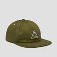 Load image into Gallery viewer, HUF Set Triple Triangle Snapback Cap Light Olive White