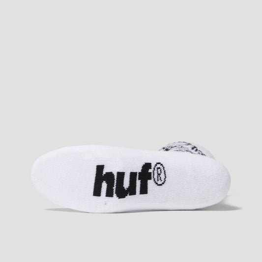 HUF Rave Crew Sock White