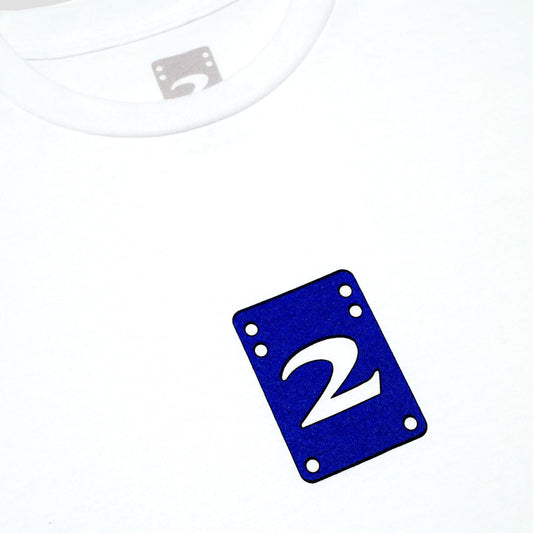 2 Riser Pads Logo T-Shirt White