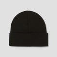 Load image into Gallery viewer, HUF All Caps Cuff Beanie Black