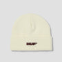 HUF All Caps Cuff Beanie Cream