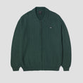 Load image into Gallery viewer, HUF Anton Zip Overdyed Sweater Hunter Green
