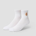 Load image into Gallery viewer, Huf Apollo 1/4 Sock White