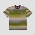 Load image into Gallery viewer, Huf Apollo Striped Shortsleeve Knit Boxy Top Green