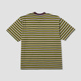 Load image into Gallery viewer, Huf Apollo Striped Shortsleeve Knit Boxy Top Green