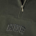 Load image into Gallery viewer, HUF Arch Enzyme 1/4 Zip Fleece Vintage Black