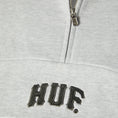 Load image into Gallery viewer, HUF Arch Enzyme 1/4 Zip Fleece Heather Grey