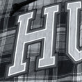 Load image into Gallery viewer, HUF Arch Plaid Full Zip Heavyweight Hoodie Black