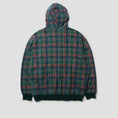Load image into Gallery viewer, HUF Arch Plaid Full Zip Heavyweight Hoodie Forest