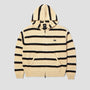 HUF Banks Full Zip Striped Hoodie Tan