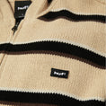 Load image into Gallery viewer, HUF Banks Full Zip Striped Hoodie Tan
