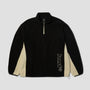 HUF Basecamp Quarter Zip Polar Fleece Black