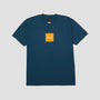 HUF Box Logo T-Shirt Harbor Blue / Orange