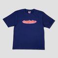 Load image into Gallery viewer, Baglady Warp Logo T-Shirt Navy
