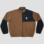 Baglady Zip Up Fleece Tawny Brown