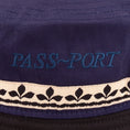 Load image into Gallery viewer, Passport Ornate Ribbon Bucket Hat Navy