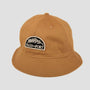 Passport Quill Patch 6 Panel Bucket Cap Tan