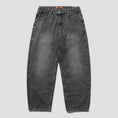 Load image into Gallery viewer, Butter Goods Drummer Baggy Denim Jeans Streaky Black