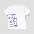 Load image into Gallery viewer, Butter x Daniel Johnston Don't Be Scared T-Shirt White