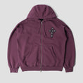 Load image into Gallery viewer, By Parra A Cross To Bear Zip Hood Purple