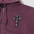 Load image into Gallery viewer, By Parra A Cross To Bear Zip Hood Purple