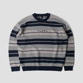 Load image into Gallery viewer, By Parra Neatly Striped Knitted Pullover Navy Blue