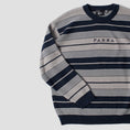 Load image into Gallery viewer, By Parra Neatly Striped Knitted Pullover Navy Blue
