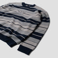 Load image into Gallery viewer, By Parra Neatly Striped Knitted Pullover Navy Blue