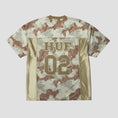 Load image into Gallery viewer, HUF Camo Football Jersey Brown