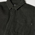 Load image into Gallery viewer, HUF Carson Overdyed Denim Longsleeve Shirt Black