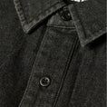 Load image into Gallery viewer, HUF Carson Overdyed Denim Longsleeve Shirt Black
