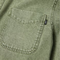 Load image into Gallery viewer, HUF Carson Overdyed Denim Longsleeve Shirt Olive