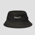 Load image into Gallery viewer, HUF Cassel Bucket Hat Washed Black
