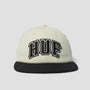 HUF Classic Arch Brushed Snapback Bleach / Black