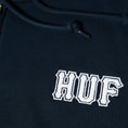 Load image into Gallery viewer, HUF Classic Logo Full Zip Hoodie Navy