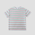 Load image into Gallery viewer, Skateboard Cafe Stripe T-Shirt Grey Green