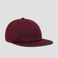 Load image into Gallery viewer, HUF Distressed Logo 5 Panel Cap Raisin