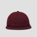 Load image into Gallery viewer, HUF Distressed Logo 5 Panel Cap Raisin