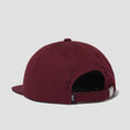 Load image into Gallery viewer, HUF Distressed Logo 5 Panel Cap Raisin