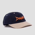 Load image into Gallery viewer, Dungeon Brushed Canvas Cap Navy Taupe / Neon Orange