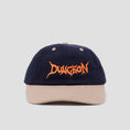Load image into Gallery viewer, Dungeon Brushed Canvas Cap Navy Taupe / Neon Orange