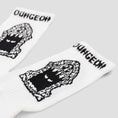 Load image into Gallery viewer, Dungeon Portcullis Woven Socks White