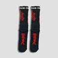 Load image into Gallery viewer, Dungeon Riddle Master Woven Socks Black