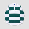 Load image into Gallery viewer, Helas Yard Longsleeve Polo White / Green