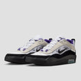 Load image into Gallery viewer, Nike SB Air Max Ishod Skate Shoes White / Black / Court Purple / Black